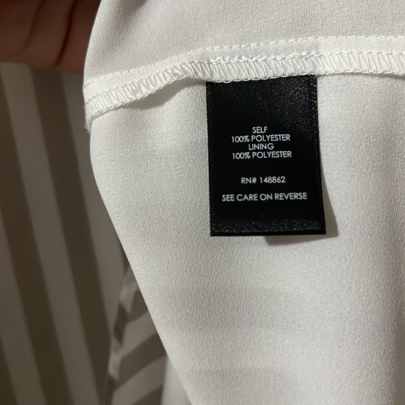 Torrid Tan & White Stripe Double Layer Tank Size 2 (2X) - Picture 7 of 7